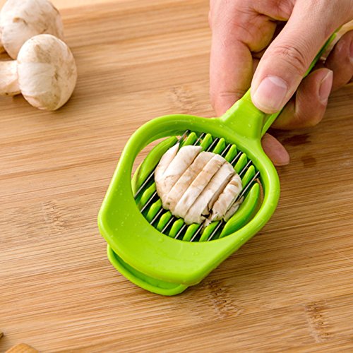 Nowry (TM0 Kitchen Stainless Steel Cooking Tool Egg Mushroom Fruit Slicer With Long Handle