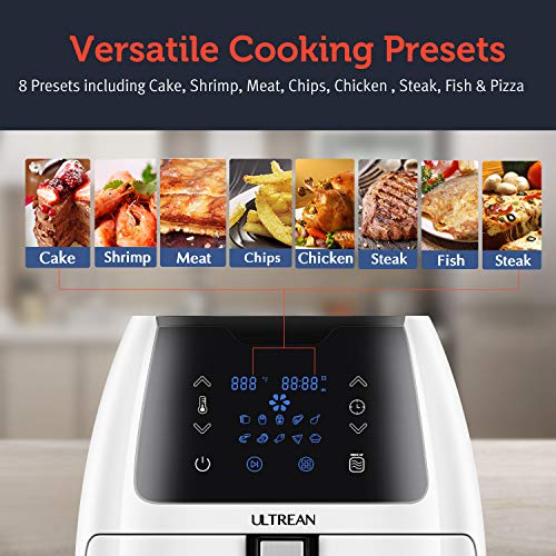 Ultrean 5.8 Quart Air Fryer, Electric Hot Air Fryers Oilless Cooker