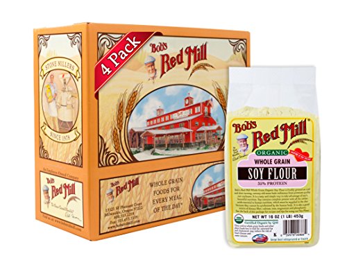 Bob's Red Mill Organic Soy Flour, 16-ounce (Pack of 4) Bob's Red Mill Organic Soy Flour, 16-ounce (Pack of 4)