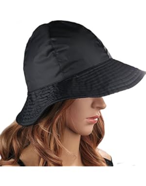 Rain Hat Sun Hat 2-in-1 Reversible Cloche Bucket Hat By DEBRA WEITZNER