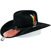 Original Tombstone 10X Texana Estilo Sinaloa Chaparral Western Cowboy Felt Hat - Black