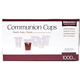 Broadman Plastic, Disposable, Recyclable Communion Cups, 1000 Count