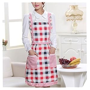 Keukenschort voor dames, Floral Princess schort Premium verdikking waterdicht voor thuis koken Restaurant chef…