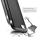 ROYBENS iPhone 7 Case Carbon Fiber, Hybrid Rubberized Ultra-Slim Anti-Slip Case TPU Leather Shockproof Cover for iPhone 7 (2016) - Black