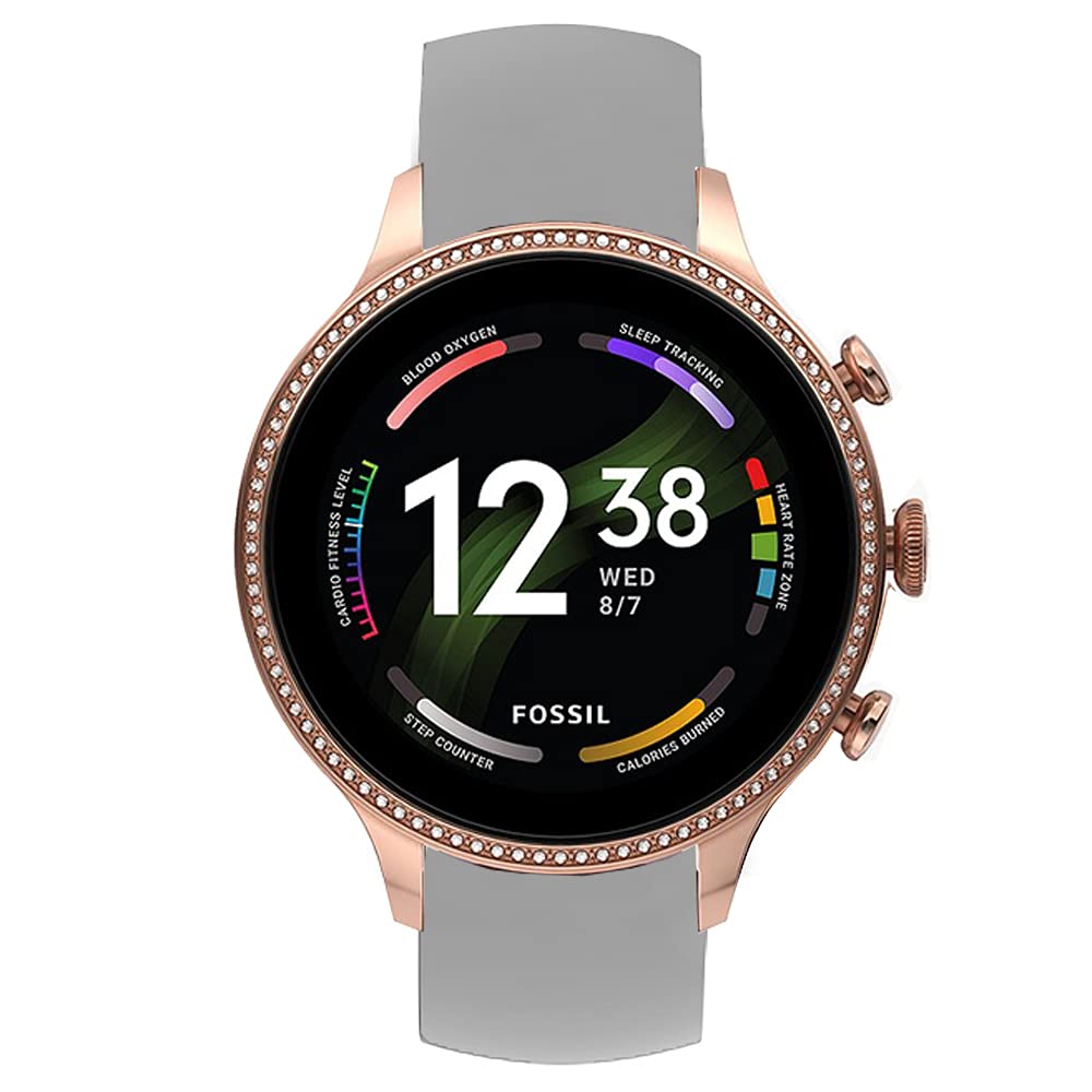 Giaogor Bracelet Compatible with Fossil Gen 6 Smartwatch, Sport Silicone Classic Replacement Watch Strap for Fossil Gen 6 42 mm Smartwatch,