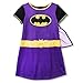 DC Comics Yankee Toy Box Batgirl Girls Nightgown Dorm with Cape (6-6X  Costume Cape Purple)