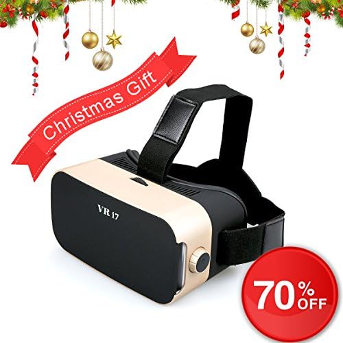FAMILOVE 3D VR Glasses Virtual Reality Headset, Eye Protection Video Movie and Game Glasses with Adjustable Head-mounted Headband for iPhone Samsung and other 3.5-6.0 Inch Smartphones