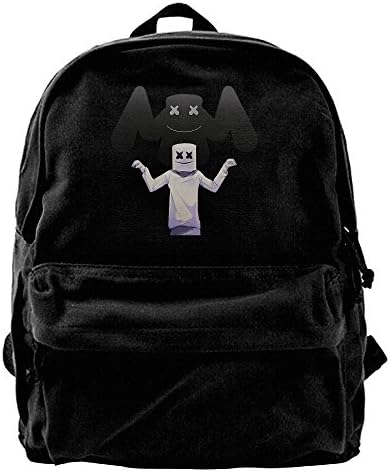 SHshuo Marshmello Canvas Backpack Travel Bag