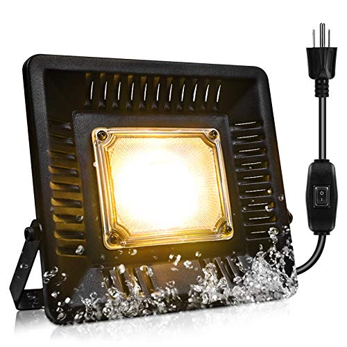 150W Waterproof Grow Light, Bozily Heat Lamp for Plants Outdoor, Full Spectrum Outdoor Grow