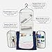 Hanging Toiletry Bag Travel Cosmetic Kit - Large Essentials Organizer - Sturdy Hook Makeup bag - Heavy Duty Waterproof for Men and Womens (Dark Blue)