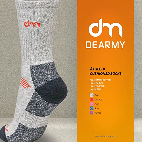 DEARMY Hiking Socks for Women/Men with Cushioned Moisture Wicking Sport Athletic Running Cotton