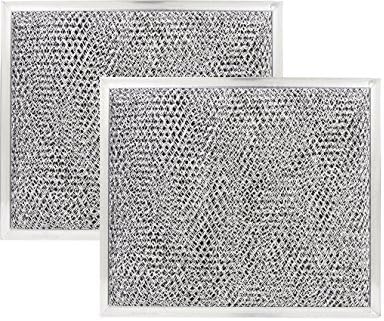 2 PACK 9 x 10-1/2 x 3/32 Range Hood Aluminum Charcoal Combo Filters
