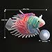 UEETEK Aquarium Fish Tank Decorations, Silicone Lionfish Fake Fish Floating Decorations Ornament Glow-Pack of 3
