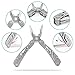 Stainless Steel Multitool, Multitools Kits with Can Opener, Folding Knife, Plier, Screwdriver for Hiking Camping Outdoor & Indoor