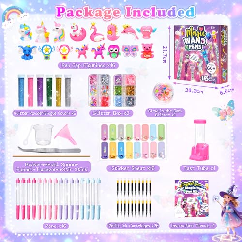 Craft Kits for 6 7 8 9 10 Year Old Kids, Gifts for 5-12 Year Old Girls, Arts and Crafts for Kids Age 6 8 9 DIY Pen Making Kit, Personalised Pen Creator Studio Girls Boys Birthday Presents Creative Toy