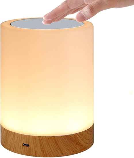 warm bedside lamp