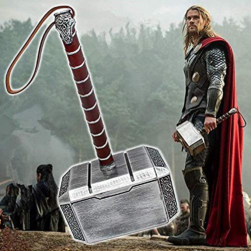 POMUTRE 45cm 1:1 Thor's Hammer Thunder Hammer+ Stand Base ABS Plastics Halloween Cosplay Collection  - //coolthings.us
