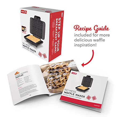 Dash NoDrip Waffle Maker Waffle Iron 1200W + Waffle Maker Machine For