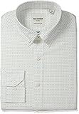 Ben Sherman Men's Skinny Fit Paisley Print Spread Collar Dress Shirt, Blue/Navy, 16