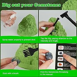 Gemstone Dig Kit (Unique Shape),Great STEM Science