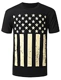 URBANCREWS Mens Hipster Hip Hop USA American Flag Print T-shirt (Various Prints)