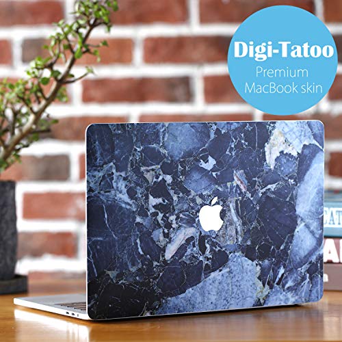 Digi-Tatoo 4-in-1 MacBook Skin Decal Sticker Compatible with Apple MacBook Pro 13 Inch w/Touch Bar (Model A2159/A1706/A1989), Full Body Protective, Removable and Anti-Scratch, Blue Marble - Thumbnail 4