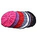 Hee grand Women Warm Baggy Knit Beret Ladies Winter Beanie Hat Lightweight Ski Knitted Hat White