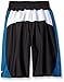 CB Sports Boys' Mesh Athletic Short, TL97-Zig Zag Print Neon Turquoise, 14/16
