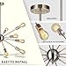 Modern Sputnik Chandelier Lighting 12 Lights Italian Designed Pendant Lighting Mid-Century Ceiling Light Fixture Brushed Nickel by TUDOLIGHT