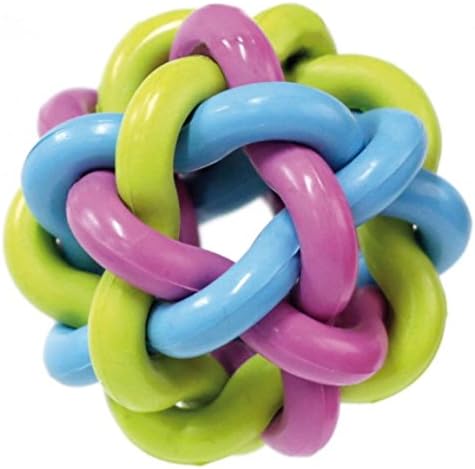 Croci Gum Toy Twisted Ball, 7.5 cm, Multicolor