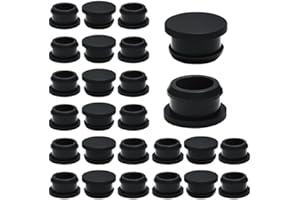BOPOREAE 20 Pcs 16 mm Silicone Rubber Plugs Snap in Locking Hole Plugs for 5/8" Round Holes, Longer & Thicker Rubber Stoppers