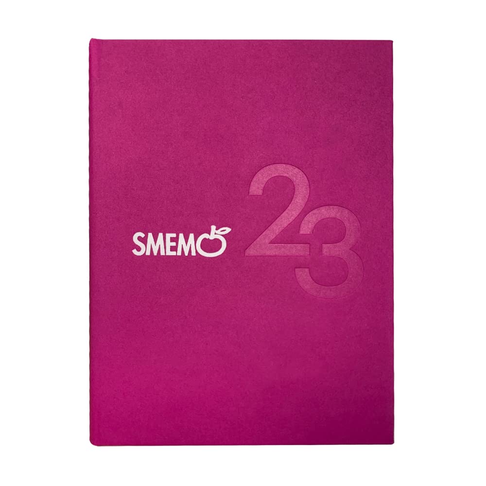 Smemoranda School Diary dated 2022-2023 - 16 Months - Size Medium 11x15 cm - School Diary with Planner and Sticker - September 22 / December 23-544 pag - Pink