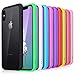 Besgoods 10-Pack Colorful Clear Case Slim Fit Thin Cute Protective Phone Cases with Soft TPU Gel Bumper Hard PC Back Cover Skin Compatible with iPhone X / 10