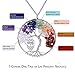 Silver Plated Wire Wrapped Crystal Copper Tree of Life Pendant Necklace for Girls Handmade Healing Chakra Natural Tumbled Semi Precious Stone Pendant Necklace Jewelry