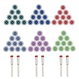 Radial Bristle Disc, GOXAWEE 66Pcs (1") Detail Abrasive Brush Kit (1/8" Shank Mandrel) for Rotary Tool - Mixed Grit 80# 120# 220# 400# 600# 1000# (HIGH POLISHING FINISH)