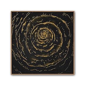 Framed Canvas Wall Art Abstract Circle Canvas Prints Home Artwork Decoration for Living Room,Bedroom - 16x16 inches
