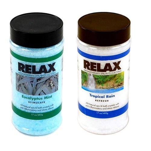 Eucalyptus Mint & Tropical Rain -17 Oz- Spa Aroma Therapy Fragrance Crystals - All Natural Vitamins, Salts for Hottub, Jacuzzi - Thumbnail 4