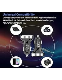 Cargador USB, 12v 24v, monitor de voltaje LED para iPhone 6s Plus, iPad Pro, iPad mini; serie Samsung Galaxy Note, modelos S Series&Edge; LG G4 G5; Google Nexus, otros dispositivos Android