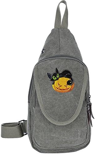 RMayyaN Halloween Unisex Canvas Unbalance Backpack ForestGreen One Size