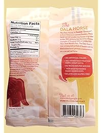 Candy People Dala Horse Gummy Candy 4 oz – Sin GMO pegamento sueco Candy Gummies con Tru Inertia Chip Clip