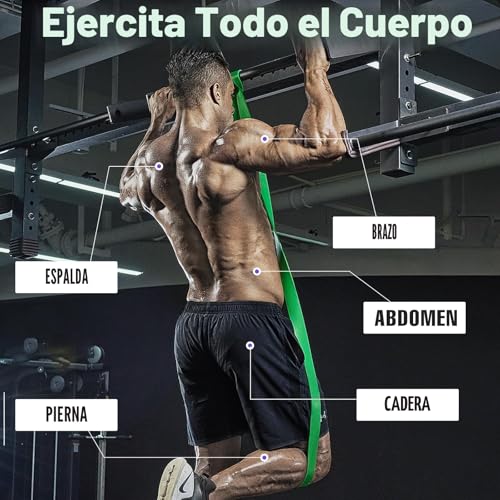 WuGU Elastic Band for Bodybuilding, Resistance Levels in Elastic Bands for Musculation, Fitness Bands Elastic Bands for Sports, Pilates, Yoga