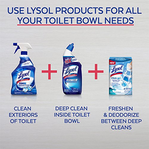 Lysol Click Gel Automatic Toilet Bowl Cleaner, Lavender Scent, 4 ct