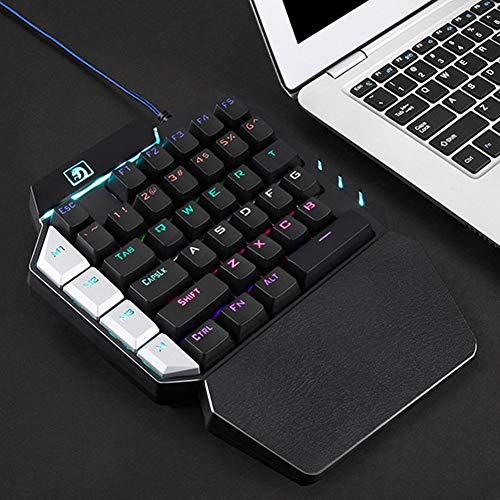 Vanpower K109 Universal Wired One-Handed Gaming Keypad 38 Keys Mechanical Keyboard - Thumbnail 4