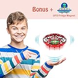 Flying Toys Drones for Kids, Flying Ball Drone Hand Controlled Drone Interactive Induction Easy Indoor Kids Friendly Mini Drones with LED Light for Kids Boys and Girls (Red).