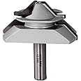 Infinity Cutting Tools 1/2" Shank, Lock Miter Sr. Router Bit, 5/8" to 1-3/16" Stock | Carbide Tip | Heavy-Duty | for Handheld Or Table Mounted Wood Router