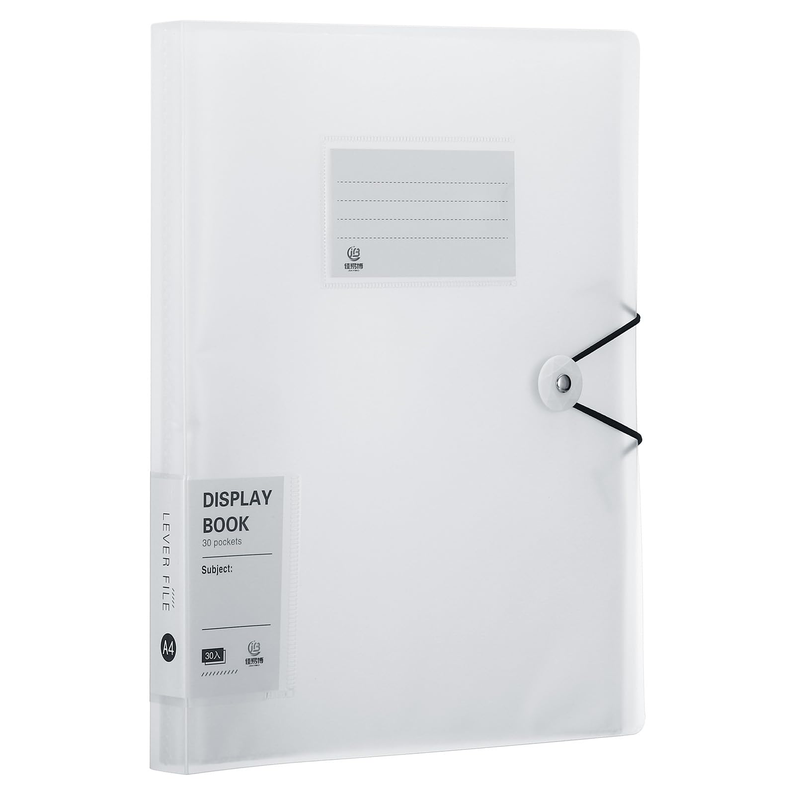 PATIKIL 8.5x11 Binders with Plastic Sleeve, 1 Pcs A4 Display 30 Pocket Portfolio Binder Folder Presentation Book with Clear Plastic Sheet Protector Sleeves for Artwork Document, White — image 1