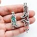 Zmaomaoy 10pcs High Heel Boots Pearl Cage Bright Silver Beads Cage Locket Pendant Jewelry Making-for Oyster Pearls, Essential Oil Diffuser, Fun Gifts (High Heel Boots)