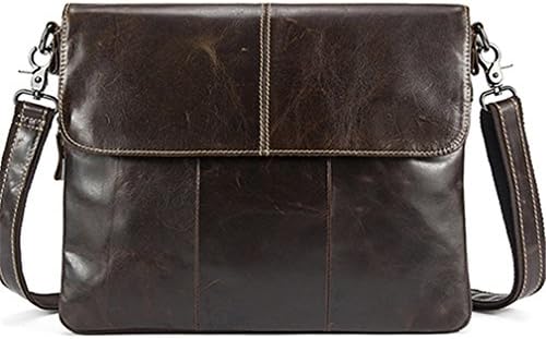 Leather Bag Men Bags Messenger Men's Travel Bag Leather Clutch Crossbody Bags Shoulder Handbags 8007Oil Brown