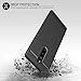 Olixar for Sony Xperia 1 Case with Screen Protector - 360 Full Body Coverage Hard PC - Dual Layer Rugged Heavy Duty Cover - Shockproof Tempered Glass - Sentinel - Black