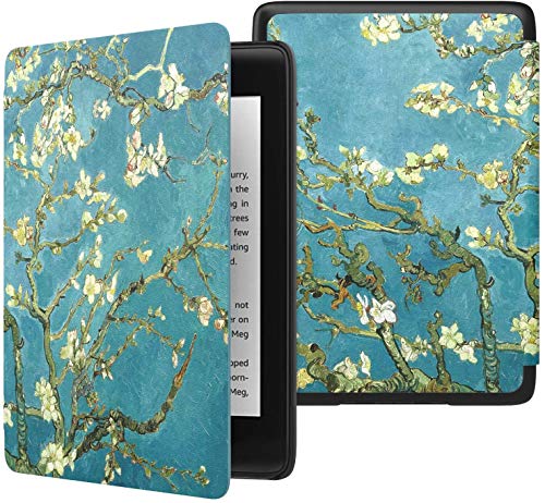 Capa Kindle 11ª Geração 6” (Modelos 2022 e 2024 – C2V2L3 e RS23CV) – Auto Hibernação – Fechamento Magnético – Leve, Rígida e com Revestimento Interno em Microfibra (Apricot Flower)